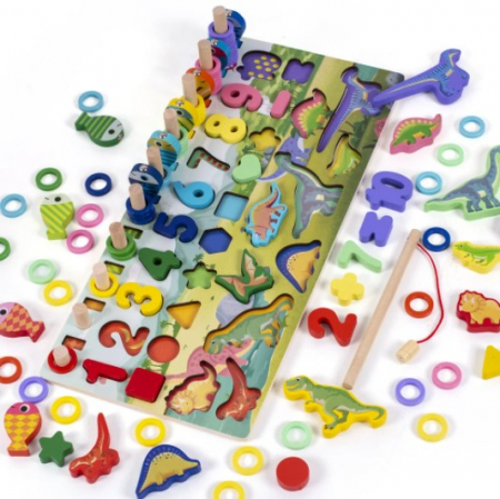 Joc 5 in 1 cu activitati si puzzle incastru [1]