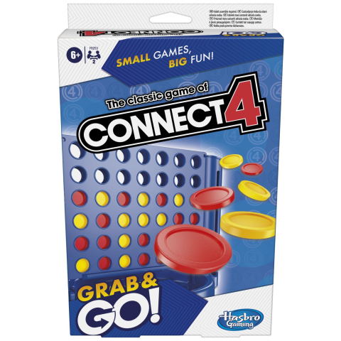 Jocuri si Jucarii Educative - JOC CLASIC CONNECT4 GRAB AND GO IN LIMBA ENGLEZA