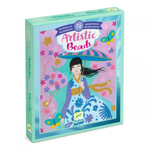 Jocuri si Jucarii Educative - Joc creativ cu microperle În jurul lumii, Djeco