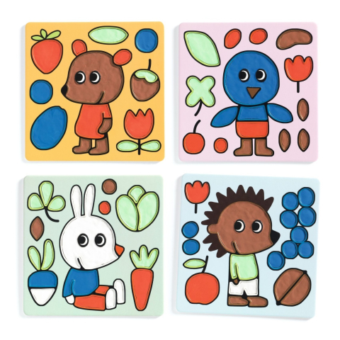 Joc creativ cu plastelina Prieteni poznasi, Djeco [4]