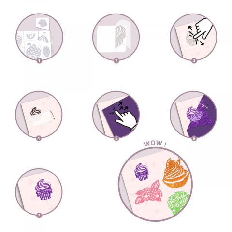 Joc creativ cu sclipici Delicii, Djeco [1]