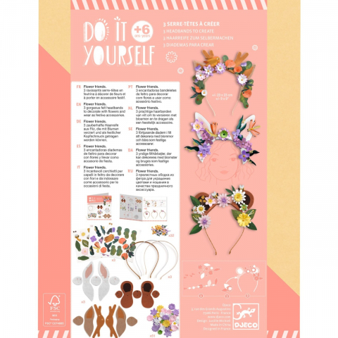 Joc creativ DIY Coronite cu flori, Djeco [1]