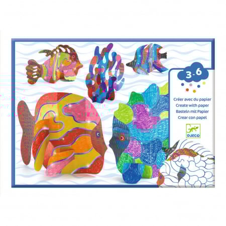 Jocuri si Jucarii Educative - Joc Creativ În Valuri Djeco - Ocean de Imaginație
