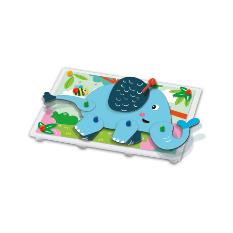 Joc creativ mozaic - Puzzle-uri cu animale, 3-6 ani [1]