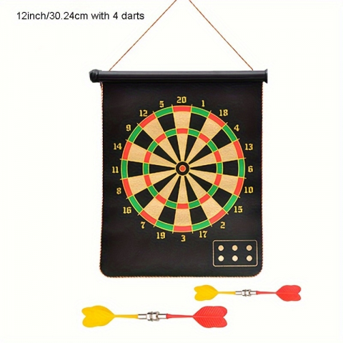 Jucării exterior pentru copii - Joc darts magnetic cu 4 sageti, +6 ani