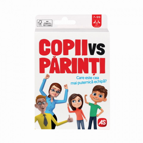 Jocuri si articole copii - Joc de carti Copii Vs Parinti,+7 ani
