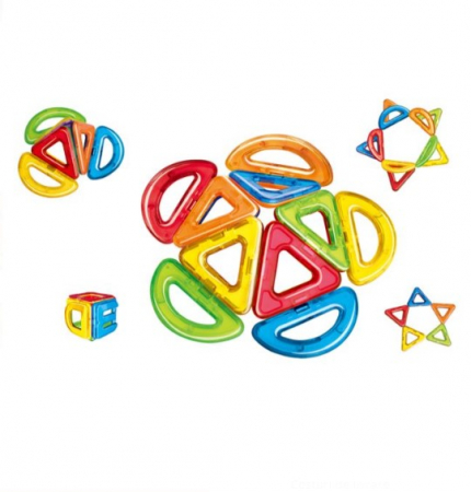 Jocuri si articole copii - Joc de constructie magnetic-10 piese