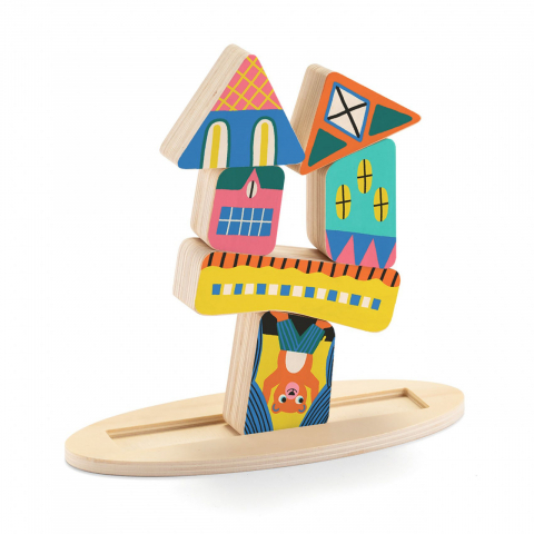 Joc de constructie si echilibru Ze Stakaboom,lemn, 3-6 ani [3]