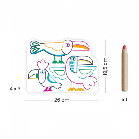 Joc de desenat Familii de animale, Djeco [1]
