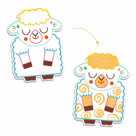 Joc de desenat Prieteni din ograda, Djeco [3]