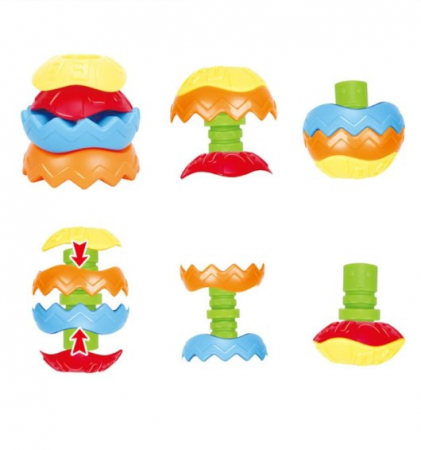 Joc de Îndemânare pentru Bebeluși - Minge Puzzle, 9 cm [2]