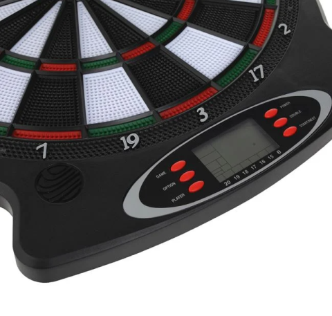 Joc de indemanare darts cu panou electronic si 6 sageti,plastic, negru, 38x2x43cm [1]