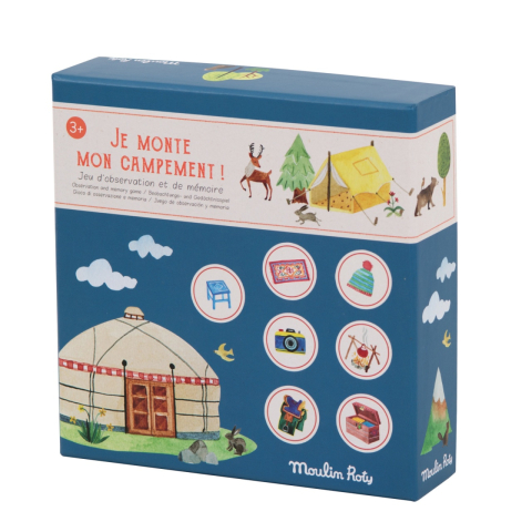 Jocuri si articole copii - Joc de observatie si memorie camping, Moulin Roty