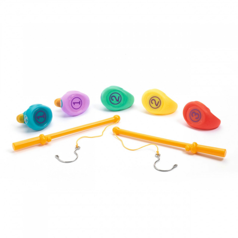 Joc de pescuit ratuste colorate pentru indemanare,plastic,+2 ani [2]