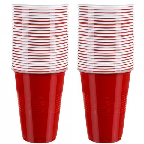 Joc de petrecere Beer Pong cu 50 de pahare si 3 mingiute [4]