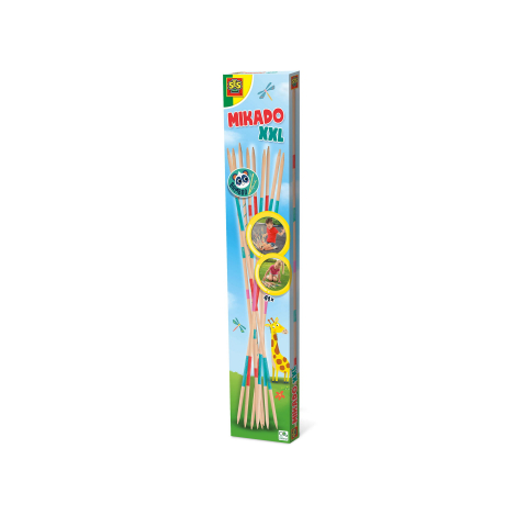 Jocuri de Petrecere - Joc de petrecere - Mikado XXL cu 41 bete din bambus, 50 cm