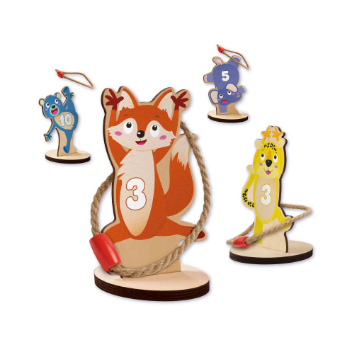 Joc de petrecere - Ring toss cu 5 figurine animale, +4 ani [2]