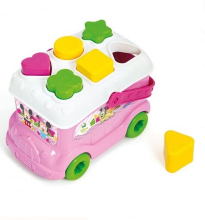 Jucarii de sortat si motricitate - Joc de sortat-Autobuzul Minnie cu forme