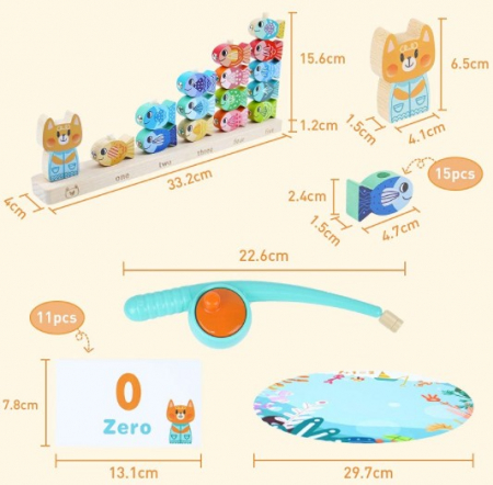 Joc din lemn  de indemanare O zi la pescuit [3]