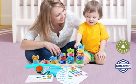 Joc din lemn  de indemanare O zi la pescuit [6]