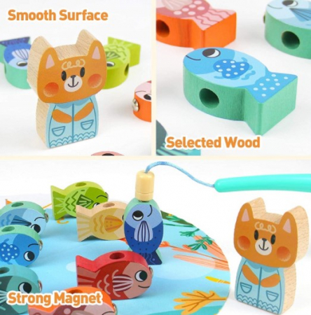 Joc din lemn  de indemanare O zi la pescuit [5]