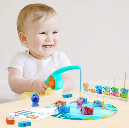 Joc din lemn  de indemanare O zi la pescuit [1]