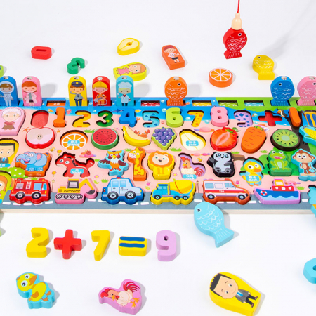 Joc Educativ 5 in 1 Incastru Numere [2]