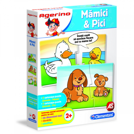 Jocuri si Jucarii Educative - Joc Educativ "Agerino Pici și Mămici" - Descoperă Lumea Animalelor!