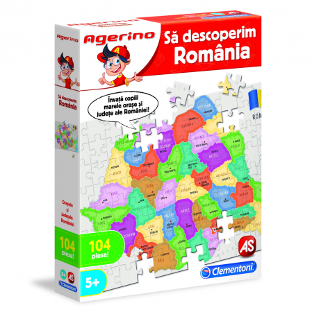 Jocuri si Jucarii Educative - Agerino "Să Descoperim România" - Explorare Geografică prin Joc Educativ!