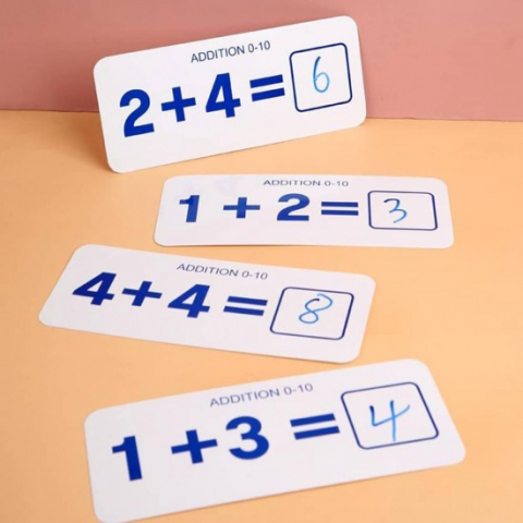 Joc educativ de matematica cu betiosare, carduri si numere din lemn, +4 ani [3]