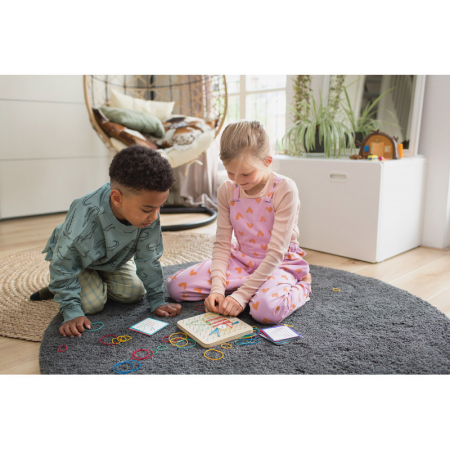 Joc educativ din lemn-Geoboard [3]