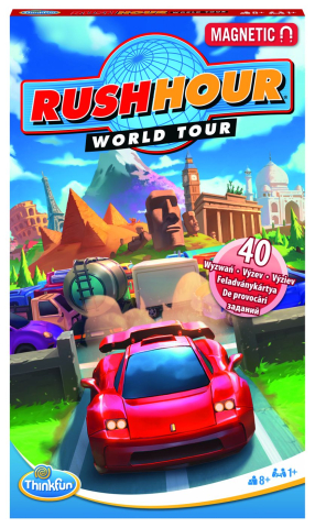 Jocuri si Jucarii Educative - JOC EDUCATIV THINKFUN RUSH HOUR MAGNETIC TURNEU MONDIAL