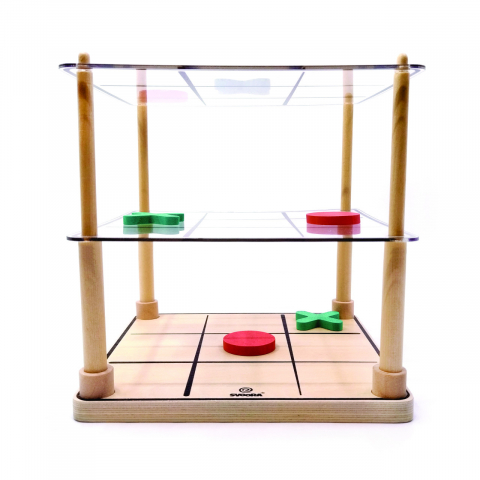 Joc de societate din lemn- Epic Tic tac toe, 6-9 ani [4]