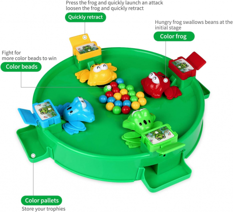 Joc Hungry Frog - Hrănește Broscuțele, Joc Interactiv pentru 4 Jucători [2]