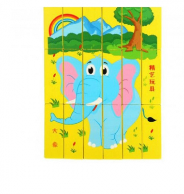 Joc interactiv 2 in 1 Jenga Turnul Instabil si Puzzle - 54 piese [6]