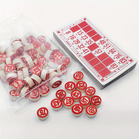 Joc Loto cu 90 piese lemn și 48 carduri,+6 ani [4]