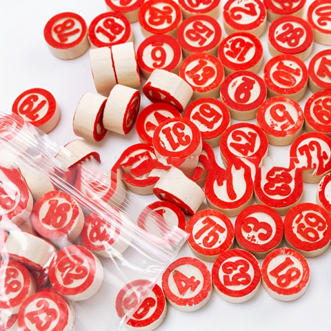 Joc Loto cu 90 piese lemn și 48 carduri,+6 ani [1]