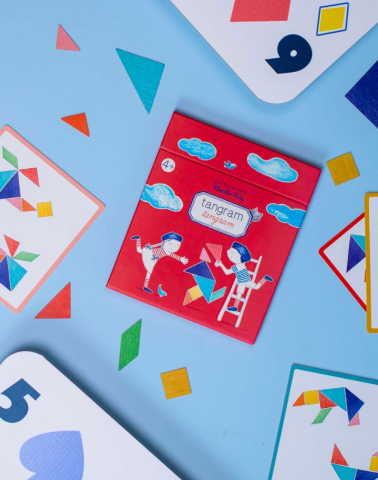 Joc magnetic educativ Tangram, Moulin Roty [4]