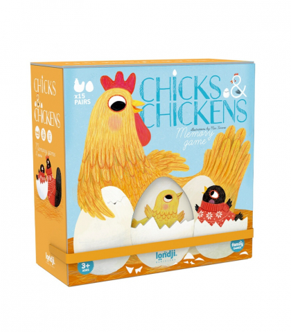 Jocuri si Jucarii Educative - Joc memo Gaini si pui, Londji