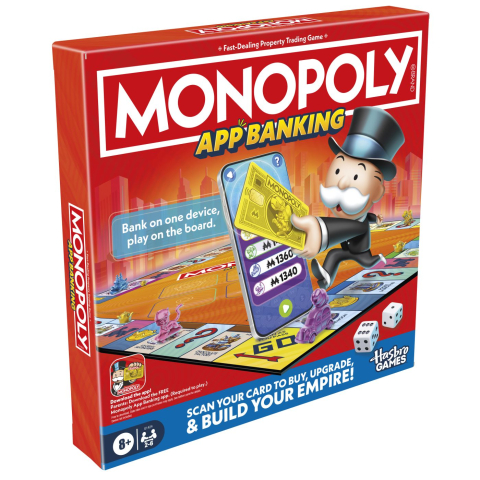 Jocuri si articole copii - JOC MONOPOLY APP BANKING IN LIMBA ENGLEZA