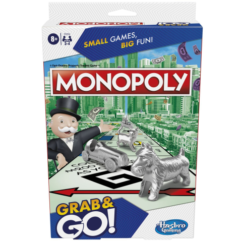 Jocuri si articole copii - JOC MONOPOLY GRAB AND GO IN LIMBA ENGLEZA