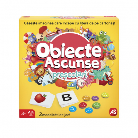 Jocuri de societate - Joc Obiecte Ascunse pentru Preșcolari 