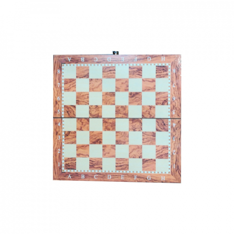 Joc societate 3 in 1 sah,table si dame, lemn,48x24x4 cm [1]