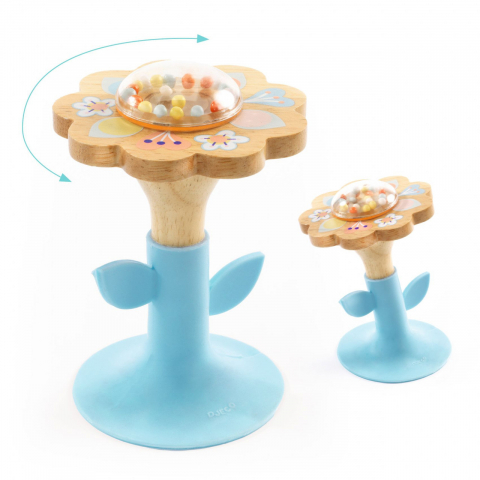 Jucarie zornaitoare floare cu ventuza pentru bebelusi,11x7.5x7.5 cm [2]