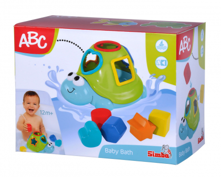 Jocuri si articole copii - Jucărie Bebe Broscuță Plutitoare cu Forme și Cuburi
