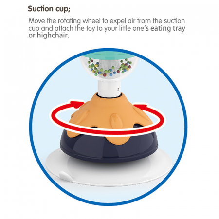 Jucărie Bebe cu Ventuză - Animaluț  [4]