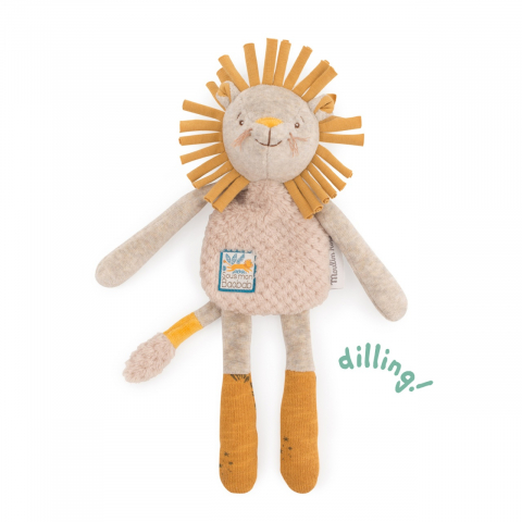 Jucarii interactive bebelusi - Jucarie bebe Doudou leu, Moulin Roty