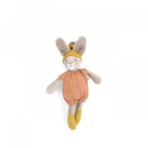 Jucarii interactive bebelusi - Jucarie bebe Micul iepuras Clay, Moulin Roty