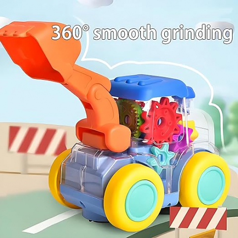 Jucărie Camion Electric Universal - Design Transparent cu Lumini și Muzică [1]