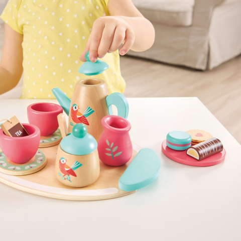 Jucarie din lemn - Set de ceai cu accesorii incluse [2]